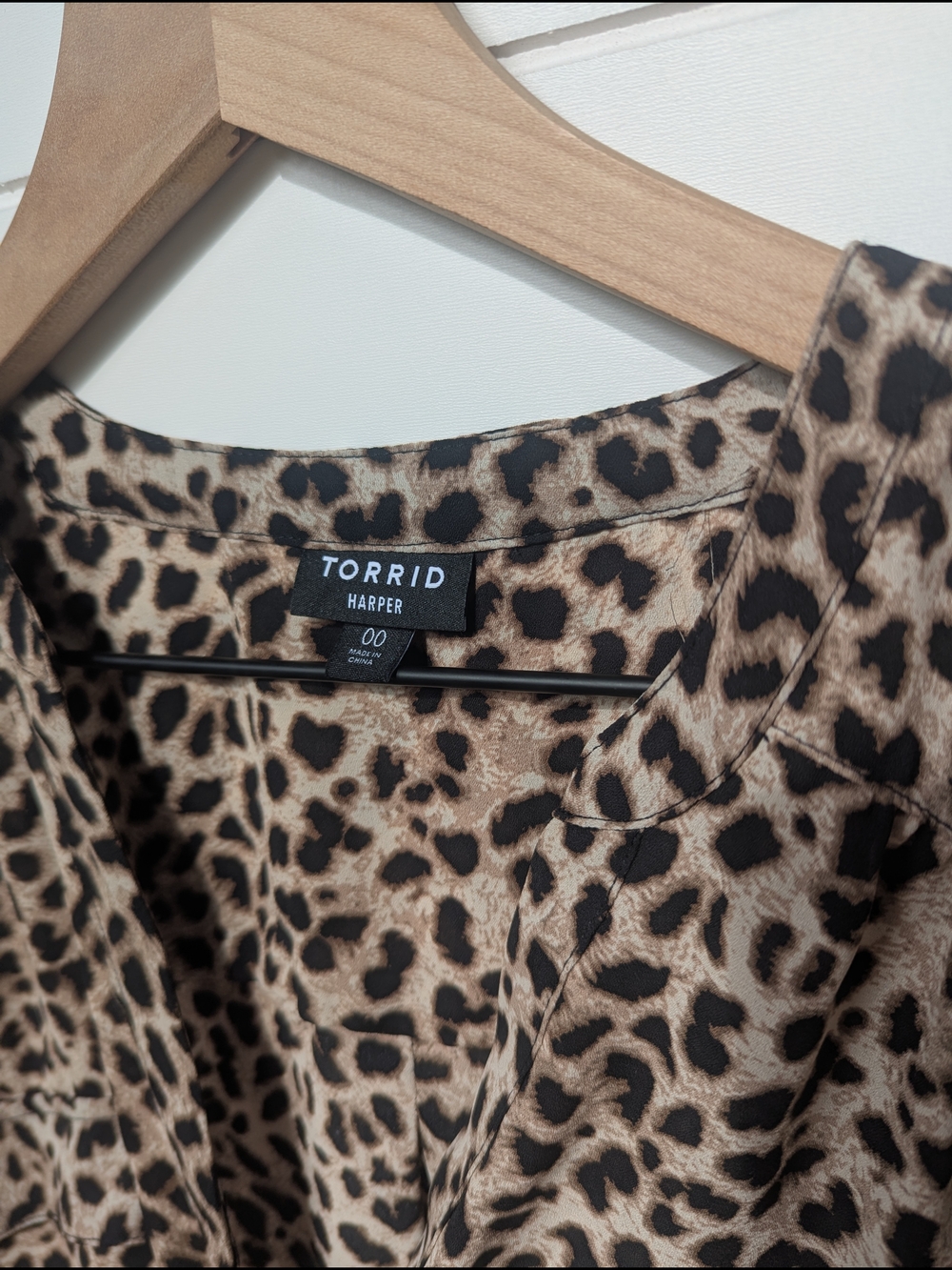 torrid Leopard-Print Harper Blouse - Tan & Black